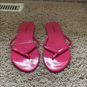 Hot pink sandals